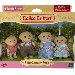 Calico Critters Yellow Labrador Family